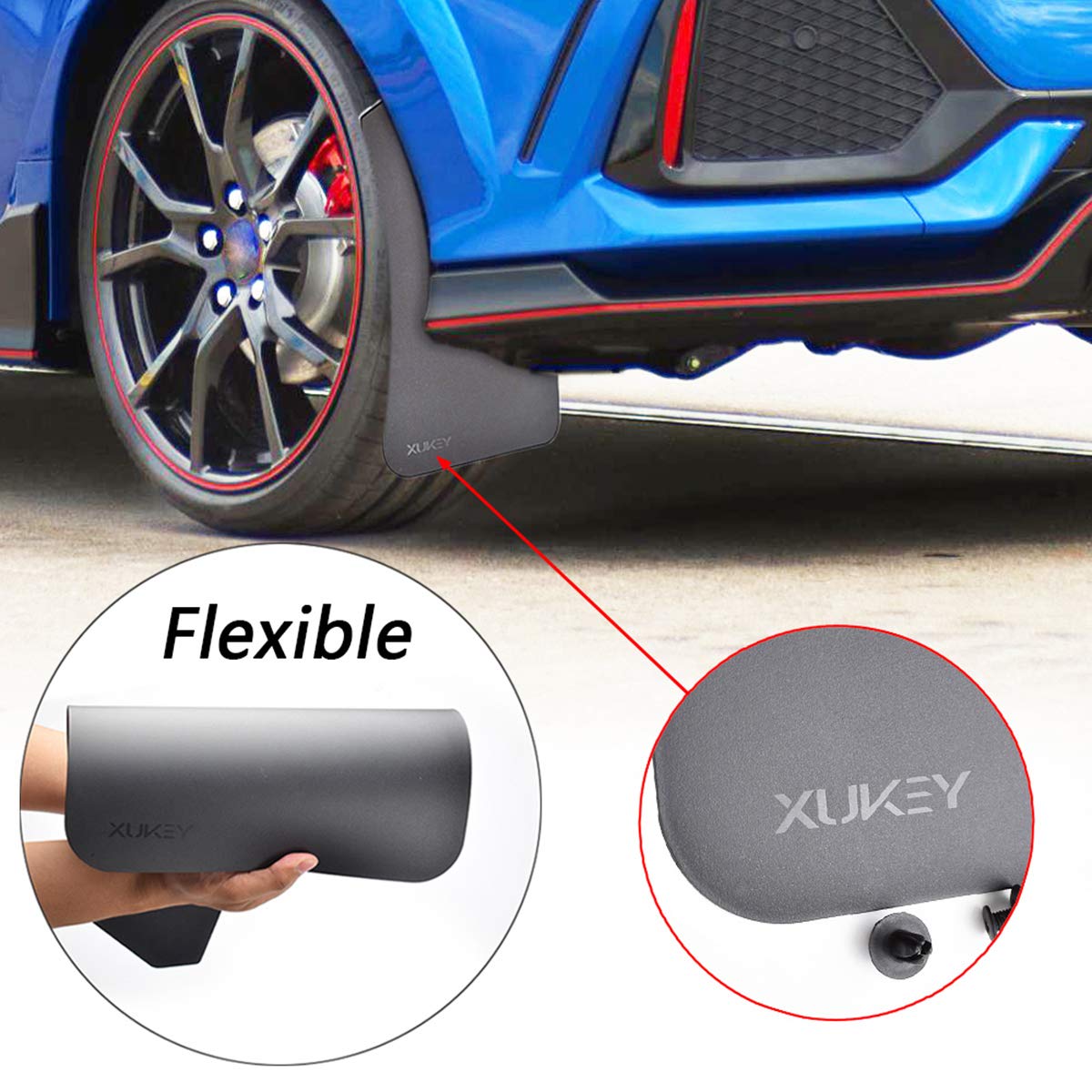 Apărători de noroi universale pentru autoturisme SUV și autoutilitare XUKEY, set 4 bucăți