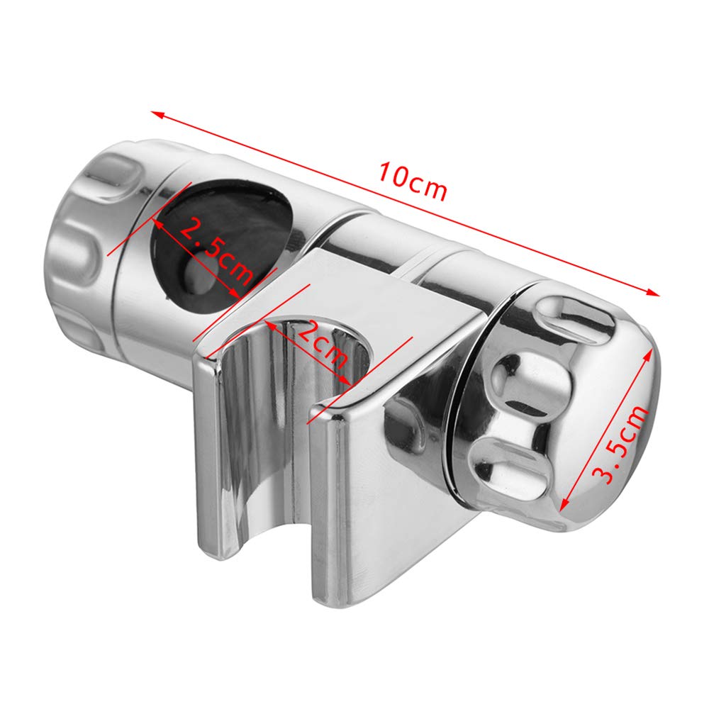 Shower rod bracket, replacement bracket, ABS, chrome-plated, adjustable, Grohe, hand shower, for bathroom accessories, 25 mm