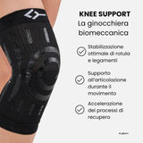 Genunchieră biomecanică FLOKY Multisport – Negru M/L