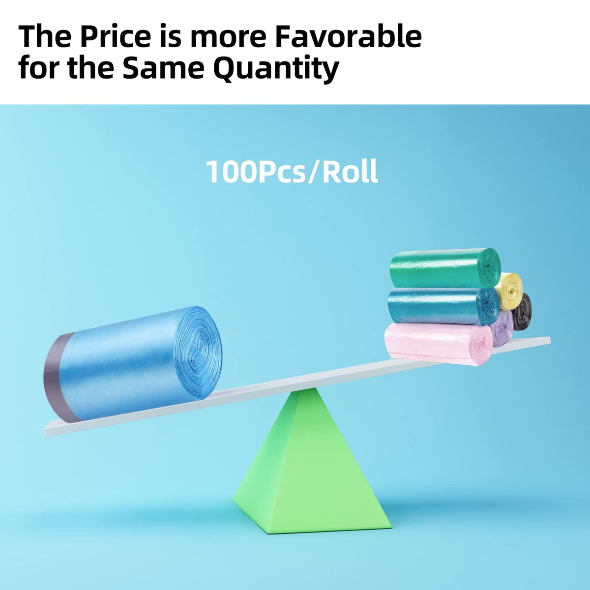 Saci menajeri rezistenți cu șnur 50L rezistenți la rupere, set 100 bucăți – 60x80 cm
