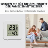 Termometre higrometre digitale de interior cu afișaj LCD, set 4 bucăți