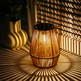 KagoLing Solar Lanterns for Outdoors, 1 Pieces Solar Lamps for Outdoors Hanging/Standing Hand-Knitted Solar Lamps for Patio Garden Courtyard Balcony