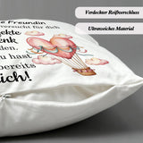 Set 2 fețe de pernă decorative pentru cupluri cadou aniversare / Valentine's Day