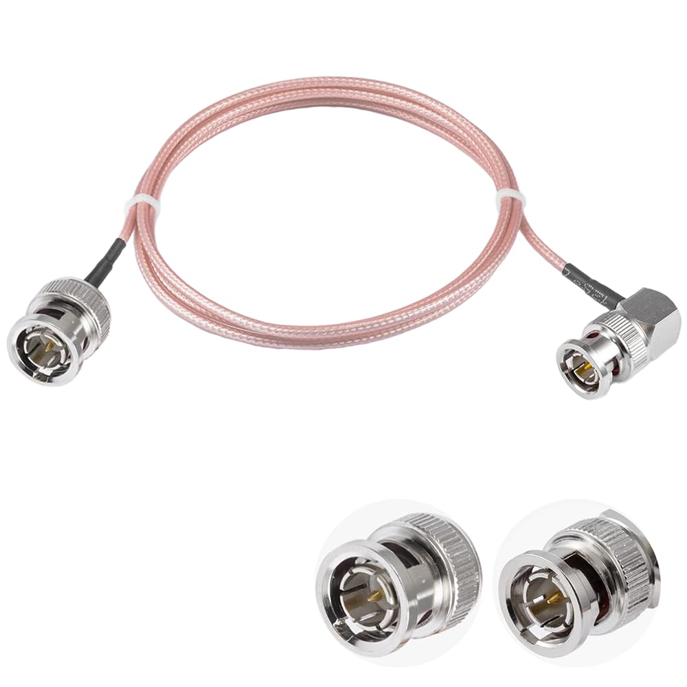 BNC Right Angle Coaxial Cable 75Ω RG179 HD-SDI – 3m (10ft)