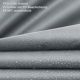 Waterproof Triangular Shade Sail 3x3x4.25m UV Protection for Patio Terrace Garden - Light Grey