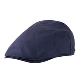 Șapcă bărbătească plată de vară din in 100% protecție UPF50+ – Bleumarin XXL