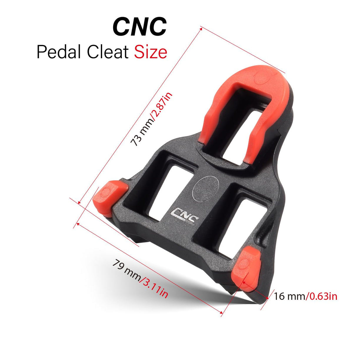 Plăcuțe pedale cursieră compatibile Shimano SPD-SL SM-SH10/11/12 – Roșu