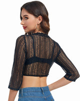 Dirndl Blouse Lace Bavarian Oktoberfest – Black S