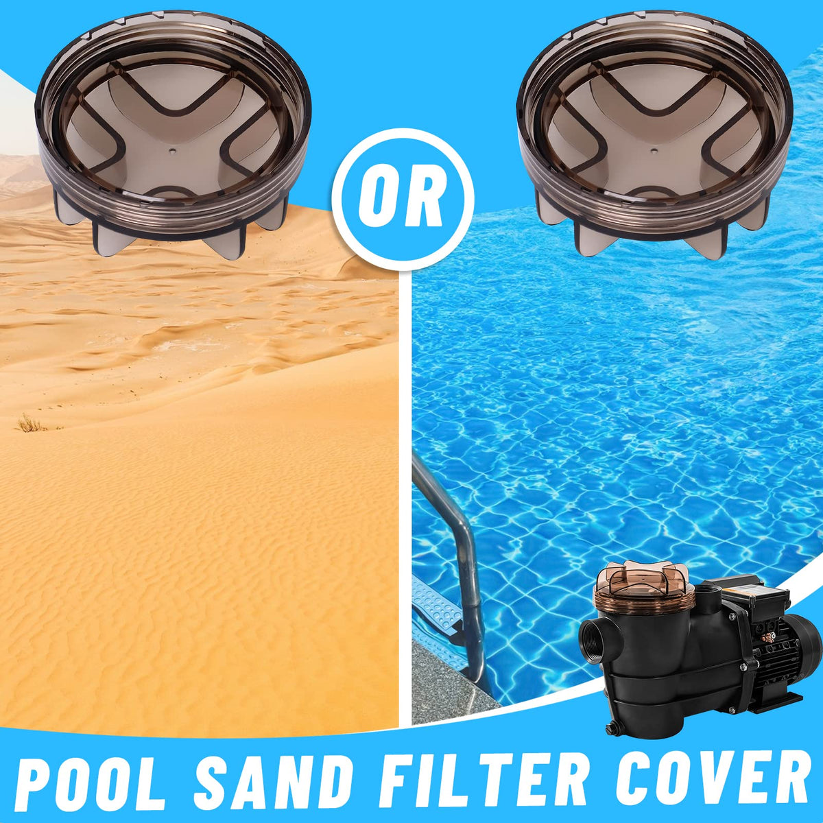 Pool Pump Cover Replacement for Sand Filter Pump Pre-filter Spare Part – A