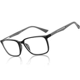 ZENOTTIC Square Frame Blue Light Blocking Reading Glasses for Men, Anti-Glare Computer Sports Glasses