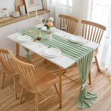 Chiffon Table Runner Wedding Fabric Decorative 70x420 cm – Green