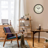 Ceas de perete vintage silențios cu mecanism quartz Geevon 30 cm – Stil retro