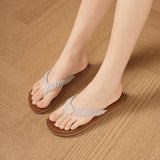 Women's Flip Flops Comfortable Non-Slip Thong Sandals – White EU 38