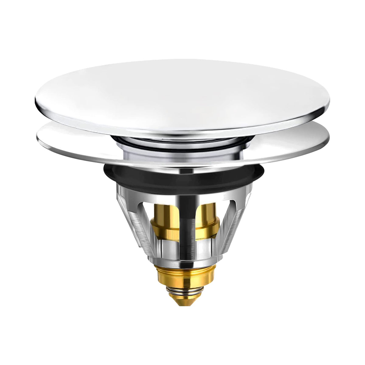 Dop universal pop-up pentru chiuvetă și cadă cu sită antinfundare (34-38 mm)