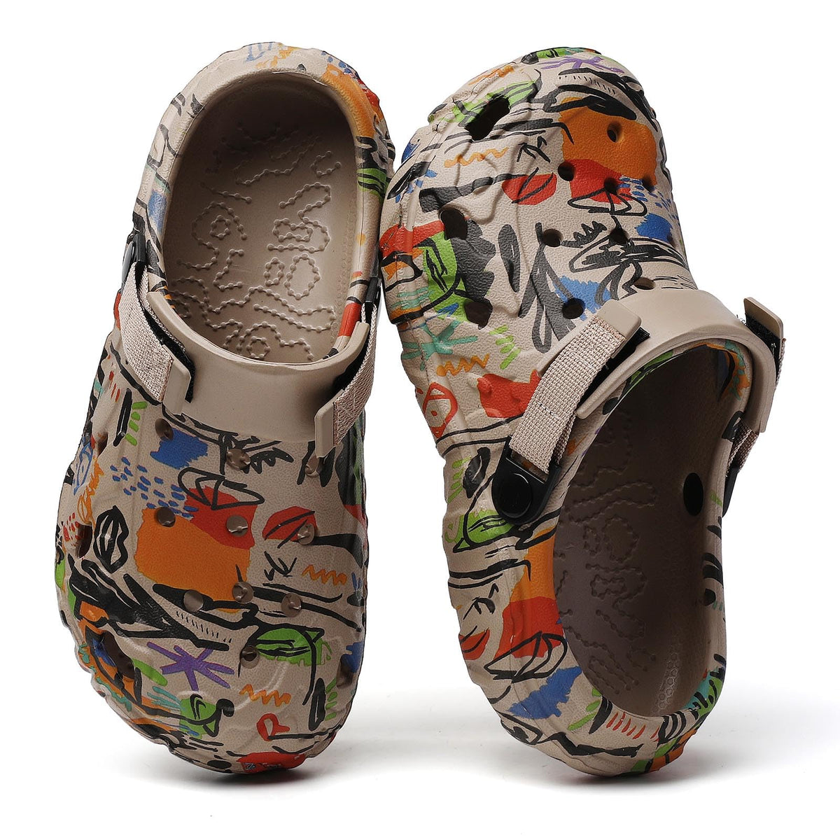 Men's Summer Clogs EVA Lightweight Breathable Non-Slip – Khaki EU43