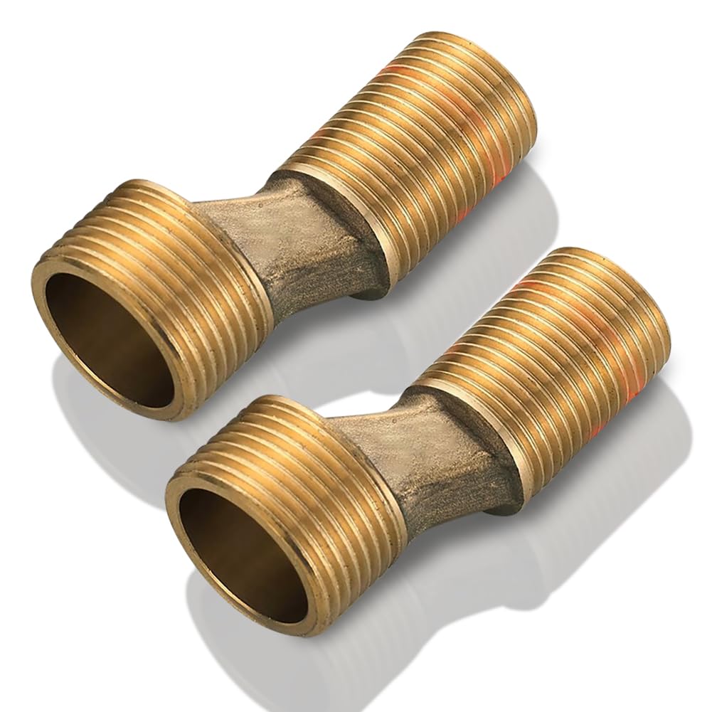 Racord excentric S din alamă pentru baterie cadă/duș 3/4 la 1/2 inch lungime 75 mm