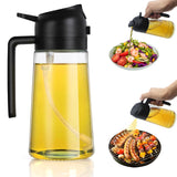 Pulverizator și dozator 2-în-1 pentru ulei de gătit și friteuză 470ml
