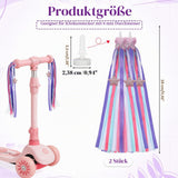 Handlebar Fringes Pair for Children's Bikes & Scooters Colorful Streamers – Multi