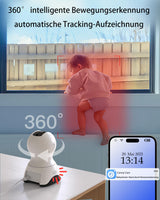 VIM TAG 2.5K Indoor Surveillance Camera 5G WiFi AI Motion Detection – 360°