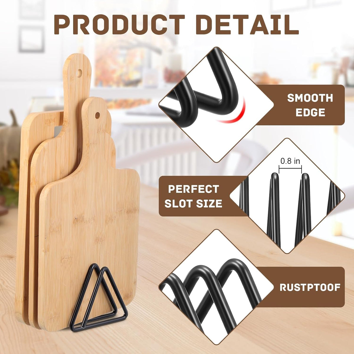 Pot Lid Holder Metal Kitchen Organizer Stand – Metal