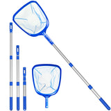 Pool net with telescopic pole | Pool cleaning pool cleaning set leaf net fine mesh pool net | Pool cleaner with telescopic pole for cleaning swimming pool whirlpool spa fountain