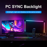 MIWATT Backlit Gaming Monitor Light with Color Sync Effect on Screen for 27-32 Inch Computer Monitor Compatible with Windows and MacOS Computer