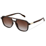 Ochelari de soare polarizați dreptunghiulari wearPro UV400 unisex ramă animal print leopard