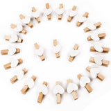 Cleștișori decorativi din lemn cu inimioară Vicloon 3.5 cm pentru fotografii și artizanat, set 90 bucăți