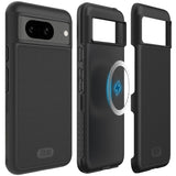 Husă de protecție TUDIA MergeGrip pentru Google Pixel 8 compatibilă MagSafe – Negru Mat