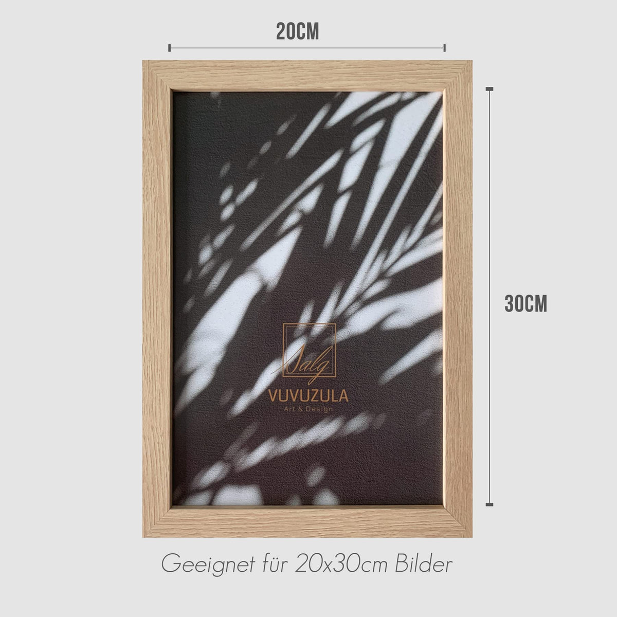 VUVUZULA picture frame 20x30cm wooden photo frame 8x12 inch wooden frame MDF frame 20x30cm natural set of 3