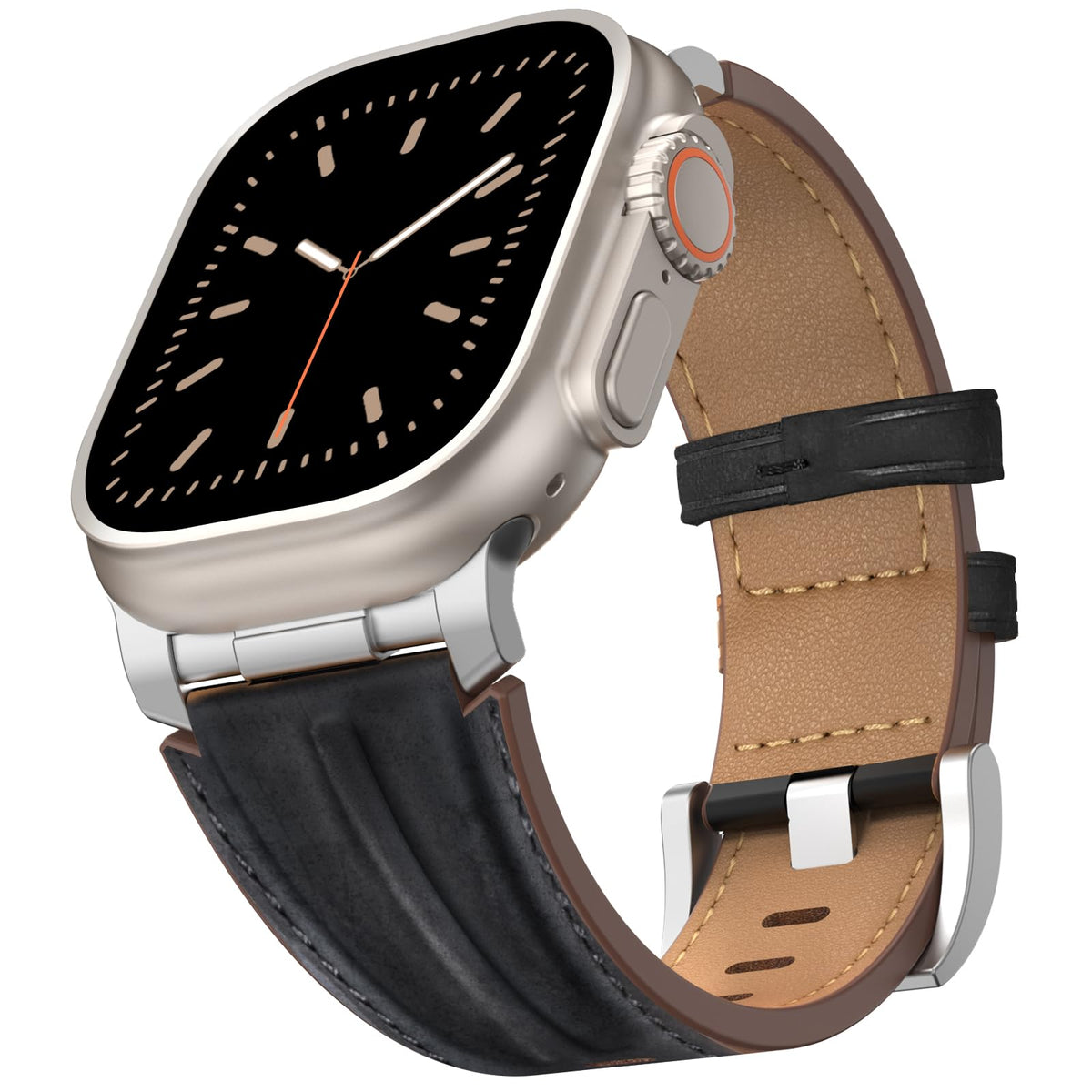 Curea din piele naturală pentru Apple Watch Ultra / 49 / 46 / 45 / 44 / 42 mm