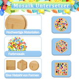 DIY Mosaic Coaster Craft Kit Creative 3-piece – 3 pcs