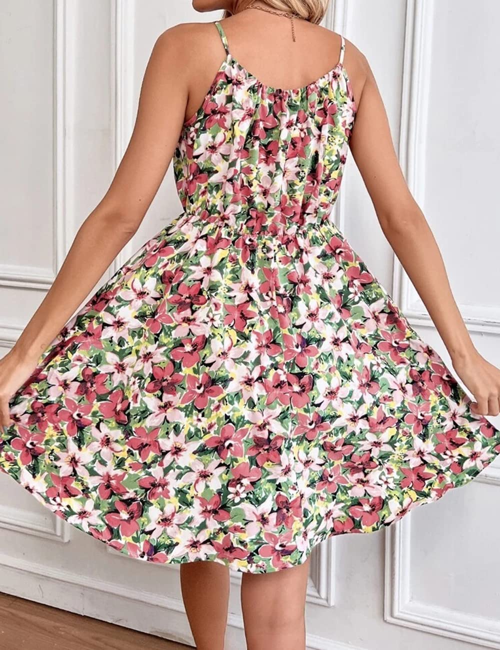 Women's Off-Shoulder Floral Summer Dress Sleeveless – Off-Shoulder