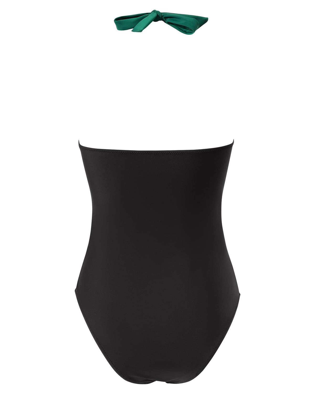 Costum de baie întreg modelator RXRXCOCO halter push-up cu spate gol – Floral Albastru Mărimea L