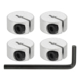 Split Shaft Clamp Collar 30mm Bore 55mm OD Aluminium with Pin & Key – Pack of 4