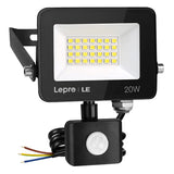 Proiector LED exterior 20W cu senzor de mișcare Lepro 1700LM IP65 lumină rece 5000K