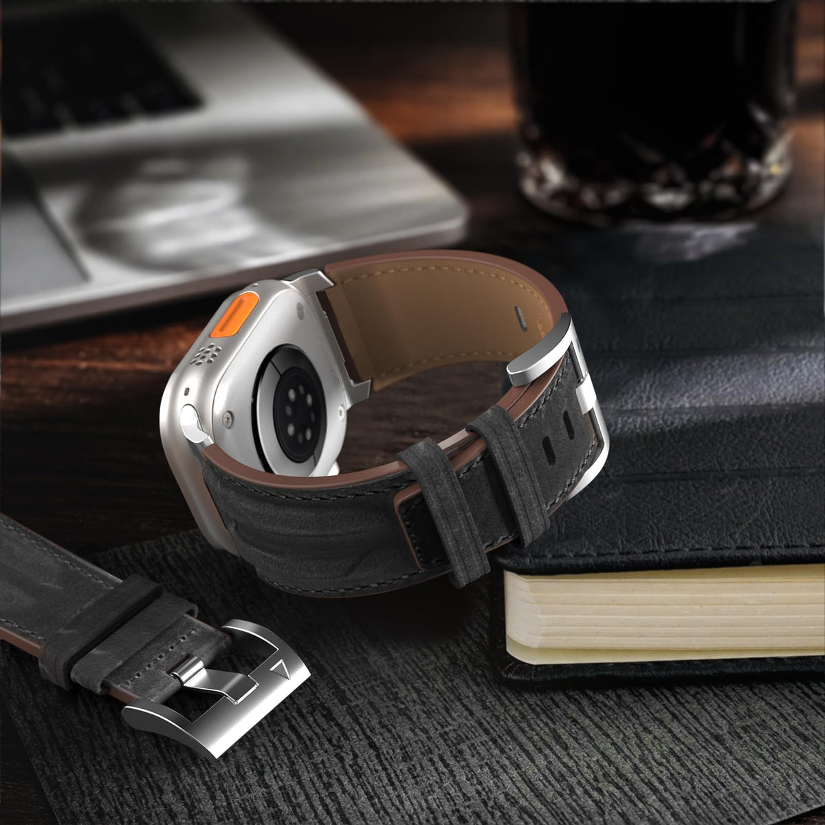 Curea din piele naturală pentru Apple Watch Ultra / 49 / 46 / 45 / 44 / 42 mm
