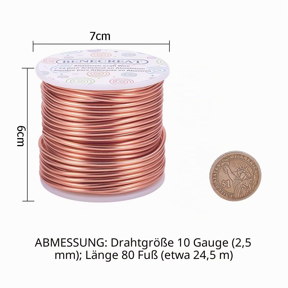 Aluminium Jewelry Wire 10 Gauge 2.5mm – 25m
