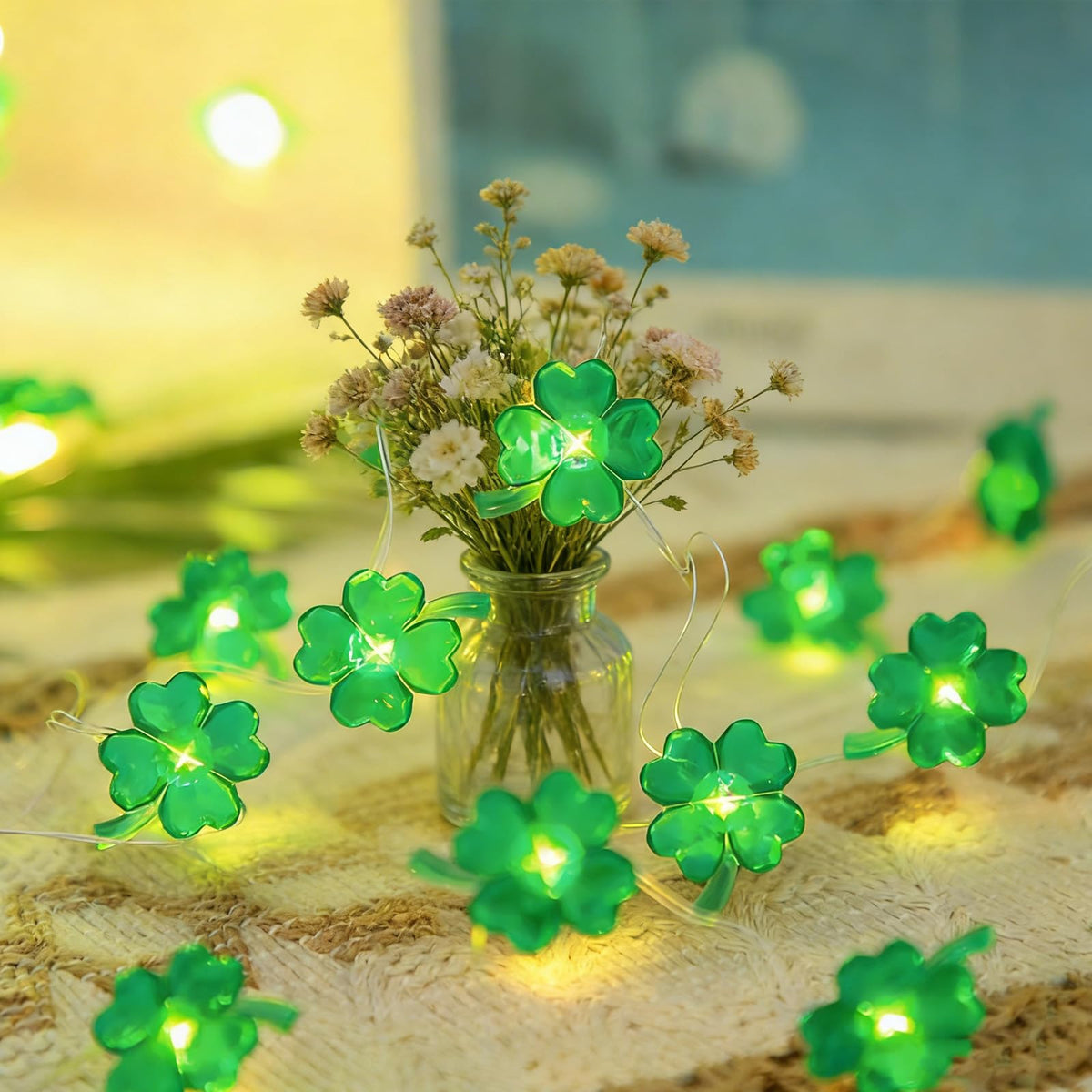 Cloverleaf String Lights 30 LED Micro Wire with Timer – 3m