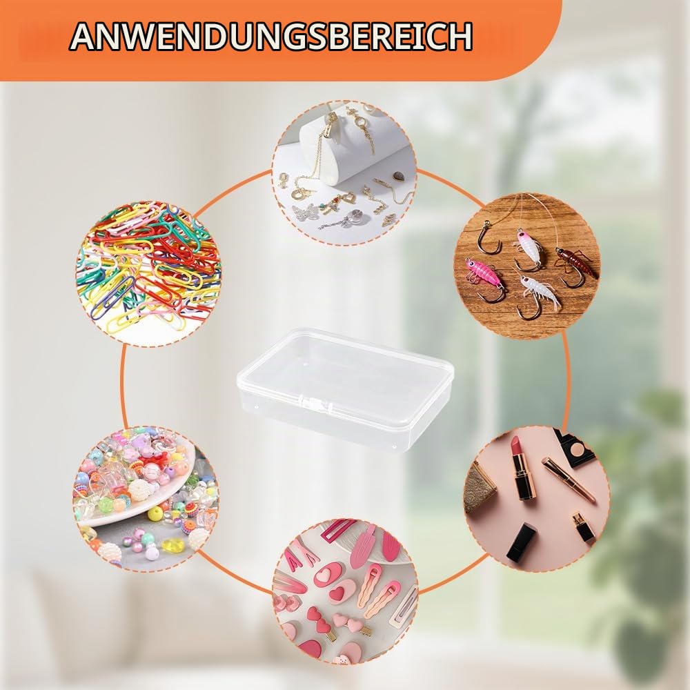 Cutie organizatoare compartimentată etajată din plastic transparent cu 32 spații – Transparent