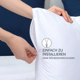 Dreamzie Pillowcase 40x70cm - Pack of 2 Oeko Tex Certified Microfiber Zippered Pillowcases - Soft Brushed Pillowcase - White