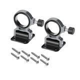 Folding Wall-Mount Fishing Rod Holders 2-Pack Foldable Umbrella Stand for Deck & Beach – Grey