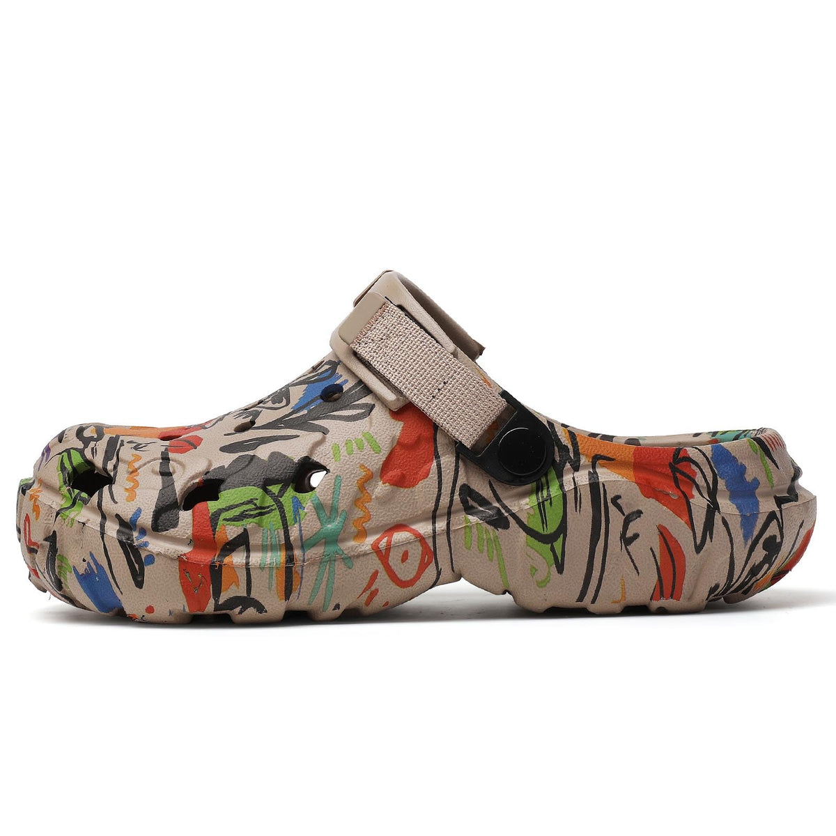 Men's Summer Clogs EVA Lightweight Breathable Non-Slip – Khaki EU43