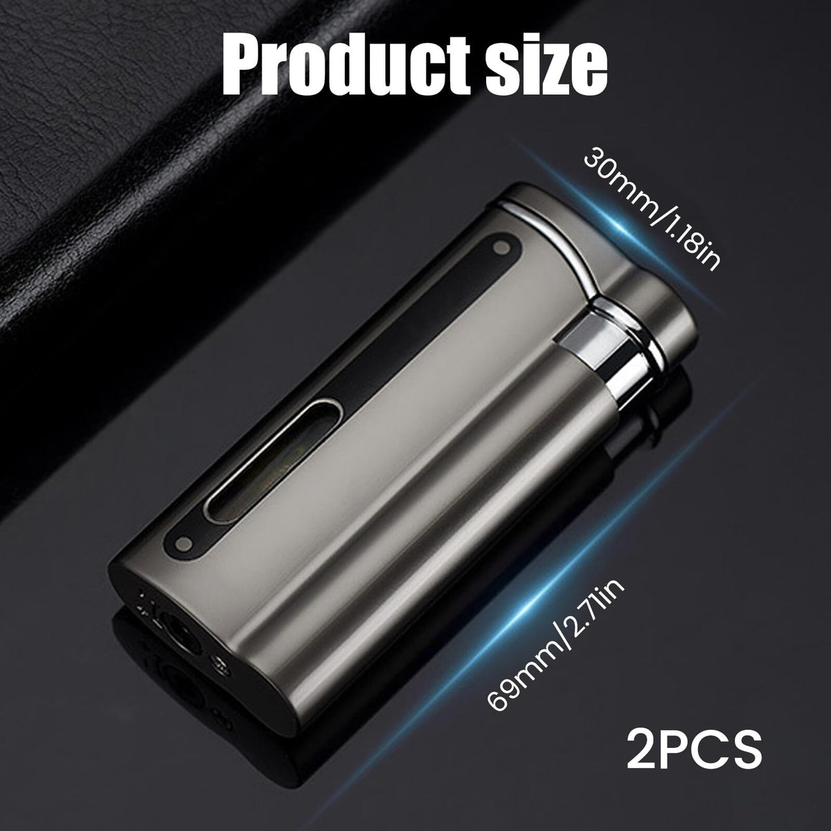 Storm Lighters Refillable Windproof 2-pack – No Gas