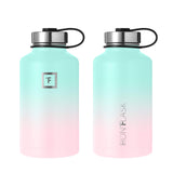 Termos sticlă sportivă din inox cu izolație termică Iron Flask 1890 ml cu 3 capace