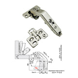 LOOTICH 135 Degree Clip-on Angle Hinge with Screws – 35 mm, 2 Pieces