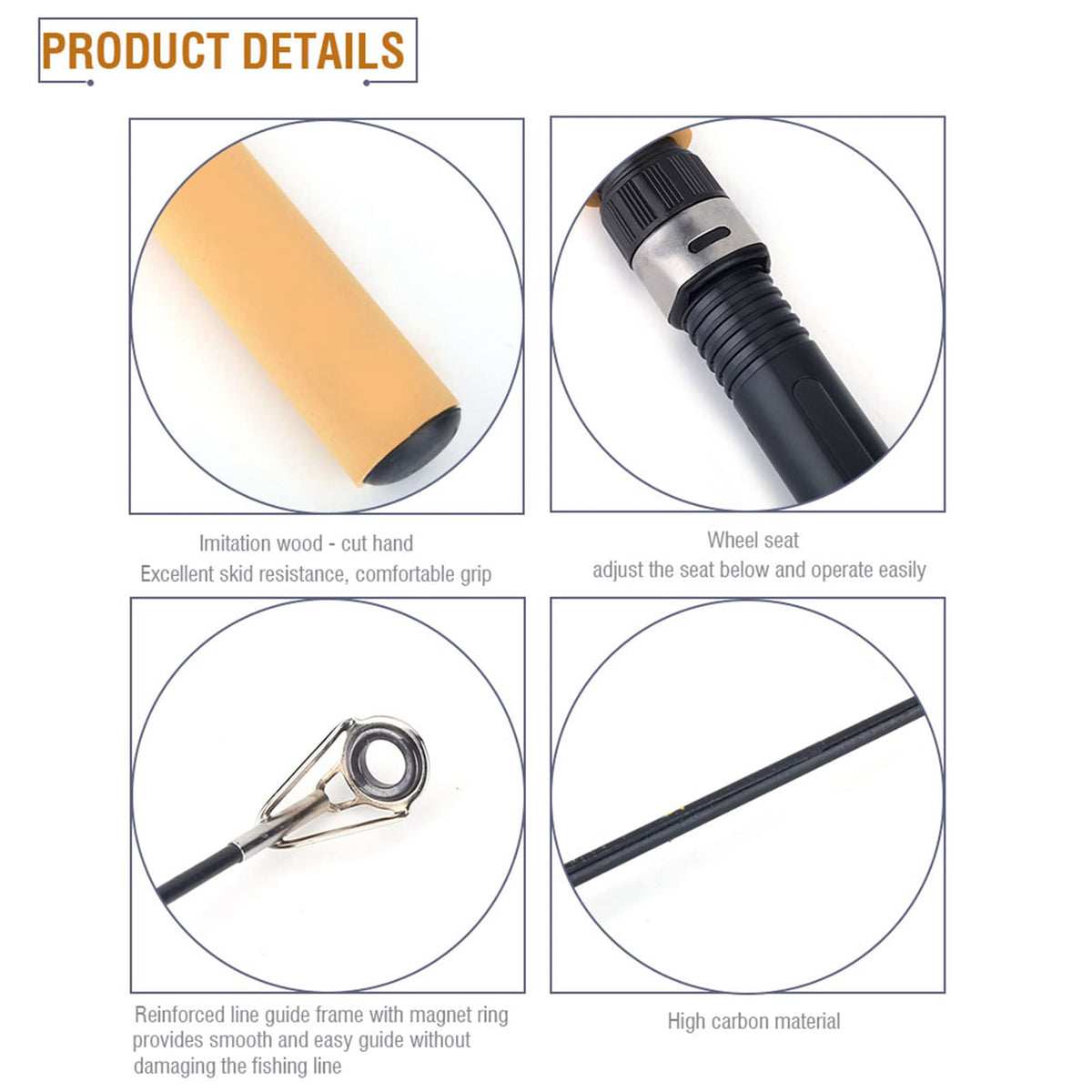 Telescopic Mini Pocket Fishing Rod Portable Sea Fishing Rod for Rivers Lakes Oceans – Mini