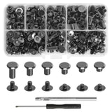 Chicago Screws Kit 110pc M5 (4/6/8/10/12mm) with Driver – Silver