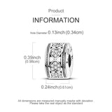 Sterling Silver Charm Pendant for European Bracelets – Silver