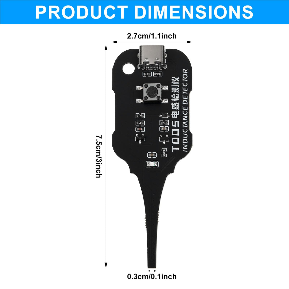 Inductance Detector T005 Mini In-Circuit Coil Tester Portable High-Precision – T005
